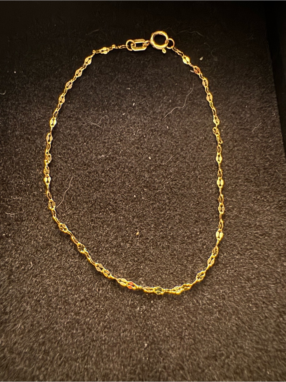 BRAND NEW SOLID 10k yellow gold mirror link 6” bracelet